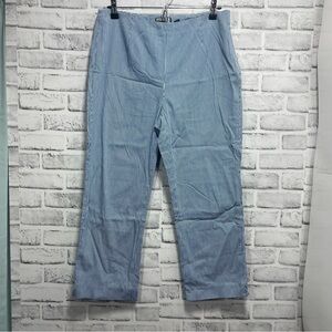 Saks Fifth Avenue Striped High Waisted Lightweight Crops 10